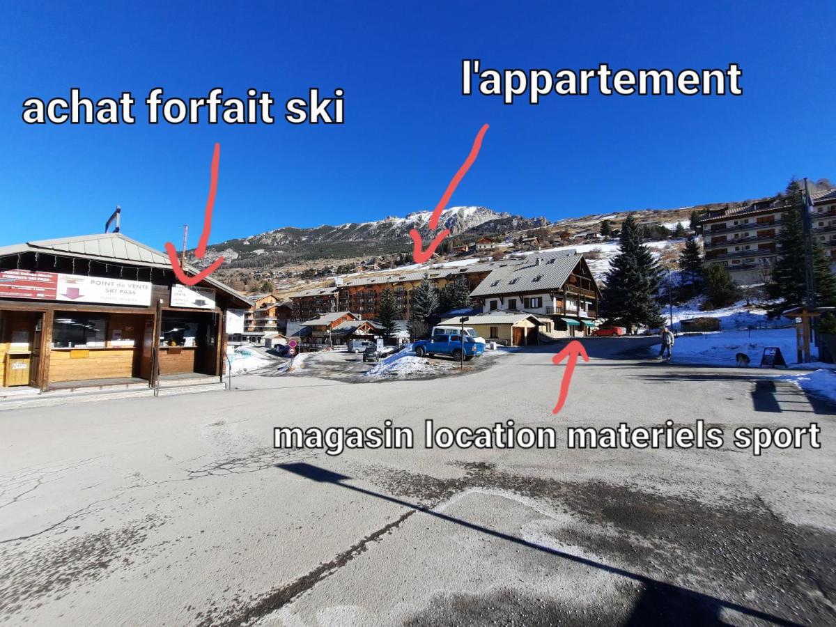 T2/3 6Pers & Pied Des Pistes & Piscine Chauffee Lejlighed Vars  Værelse billede
